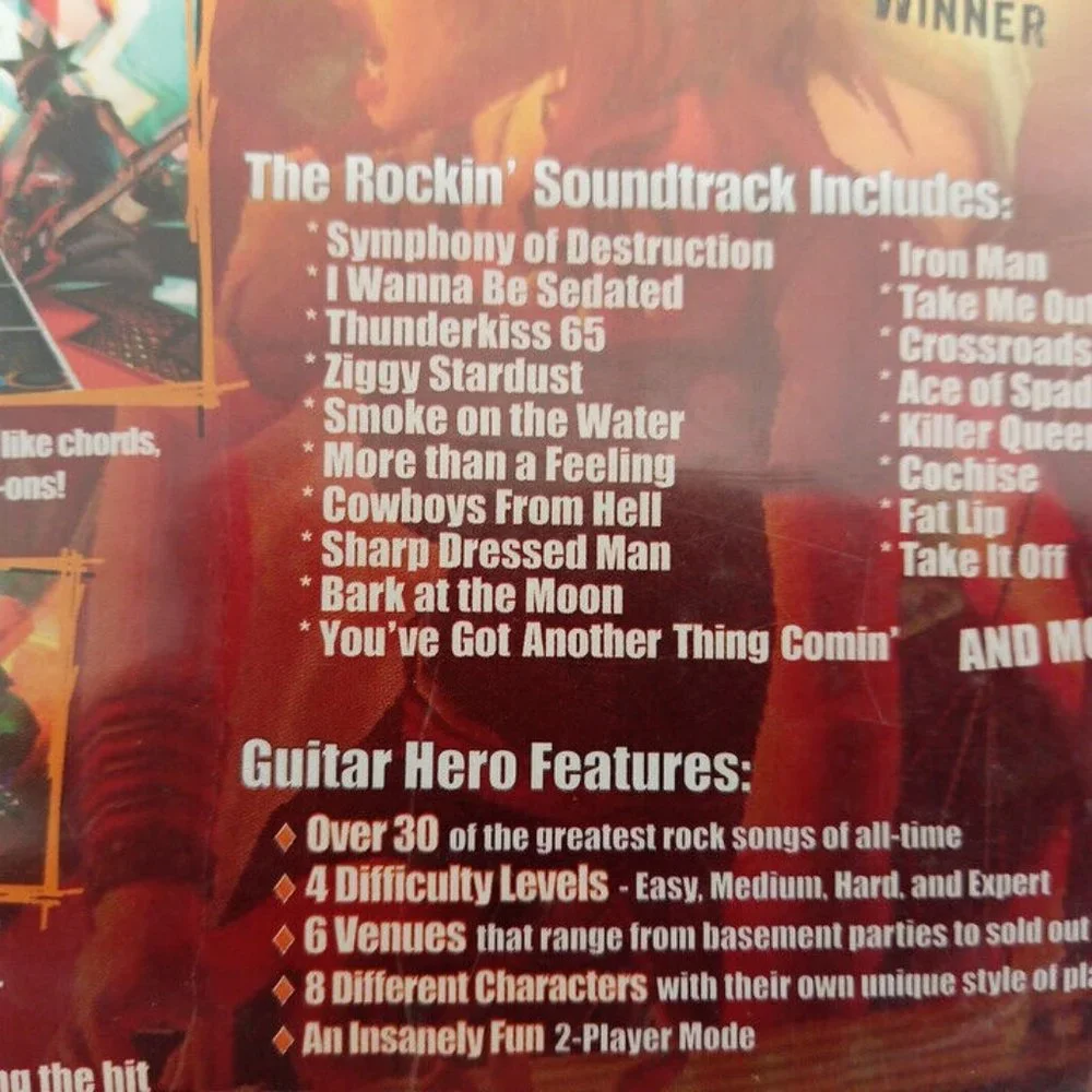 PS2 Kramer Striker Guitar Hero Wireless Bundle Dongle 4 Games Playstation 2 - Picture 11 of 15